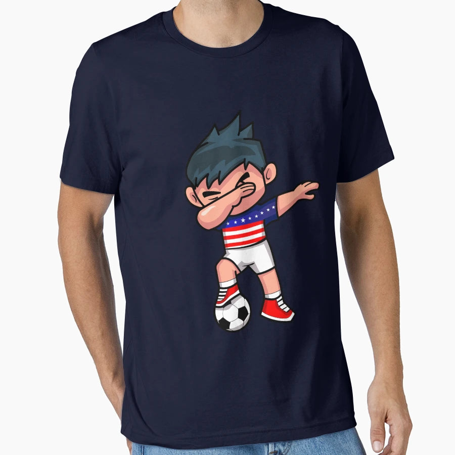 Soccer Dabbing Usa T-Shirt - Custom Art Print for Adults - T-Shirt, Sweatshirt, Hoodie