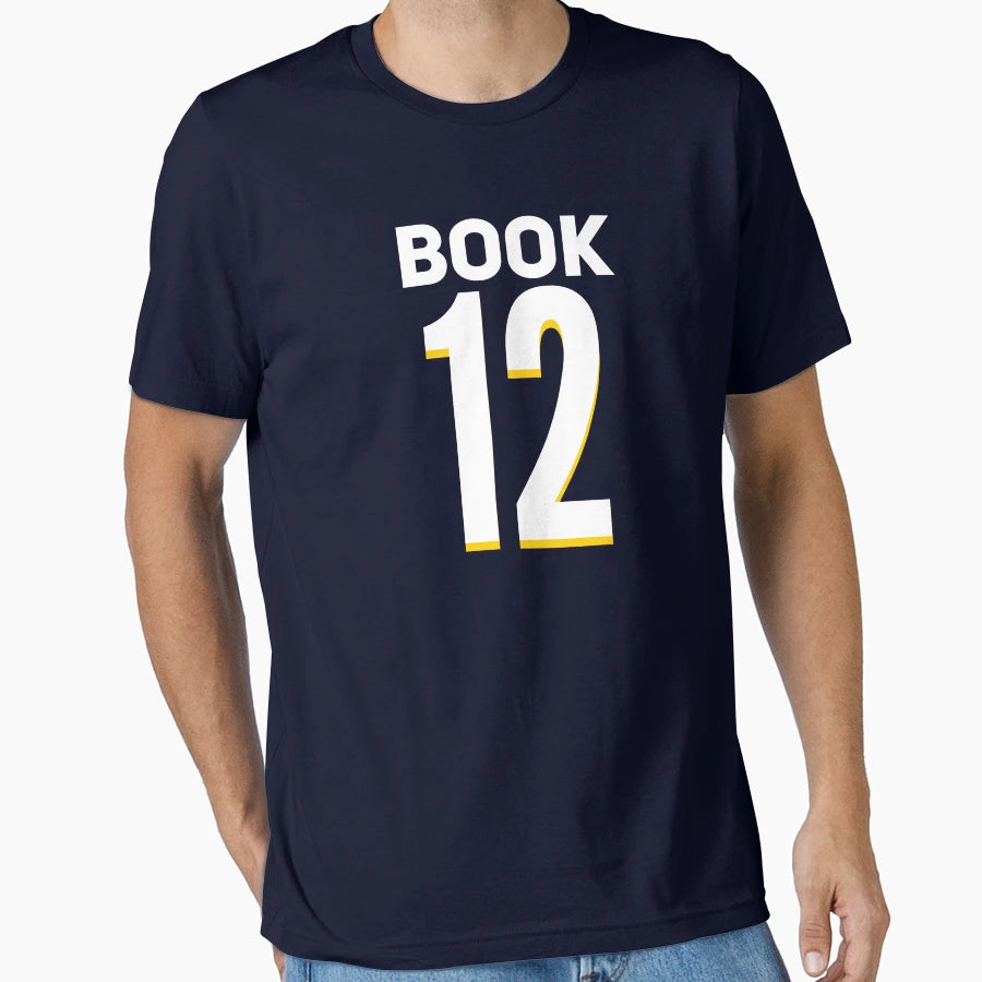 Book West Virginia 12 Jersey T-Shirt - Trendy Graphic Men Women - T-Shirt, Sweatshirt, Hoodie