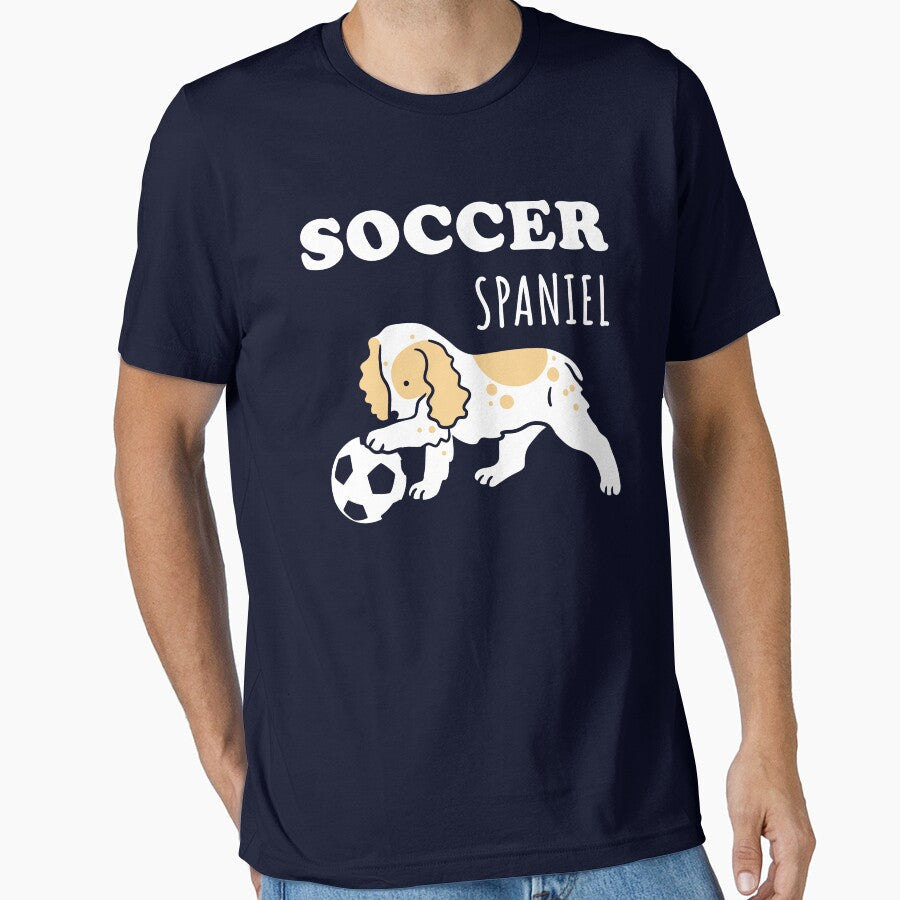Soccer Spaniel by Wlaurence - Adult & Kids T-Shirts, Sweatshirts & Hoodies apparel design preview 1