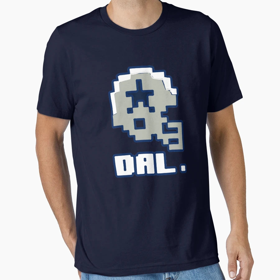 Dallas Tecmo Bowl Football Video T-Shirt - Aesthetic Graphic Men Women - T-Shirt, Sweatshirt, Hoodie