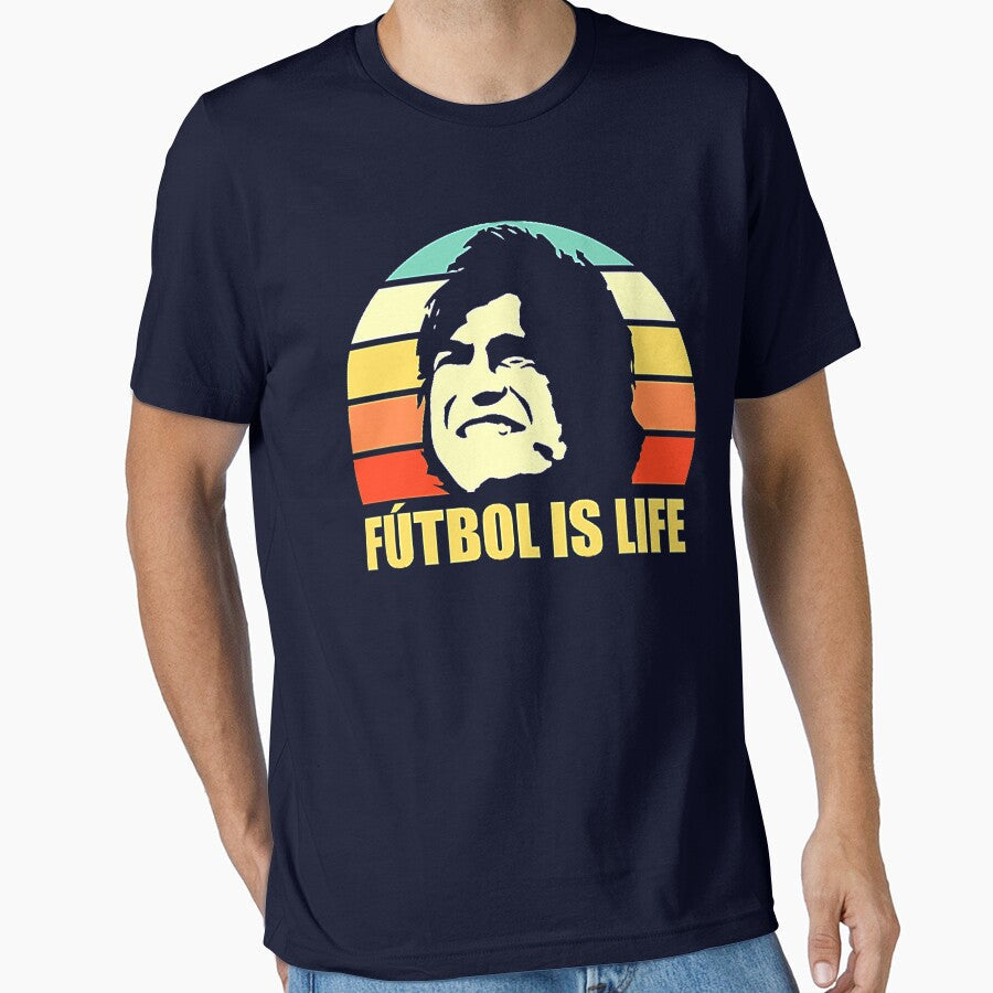Futb0l Is Life Retro Sunset by AlvinCorderoT - Adult & Kids T-Shirts, Sweatshirts & Hoodies apparel design preview 1
