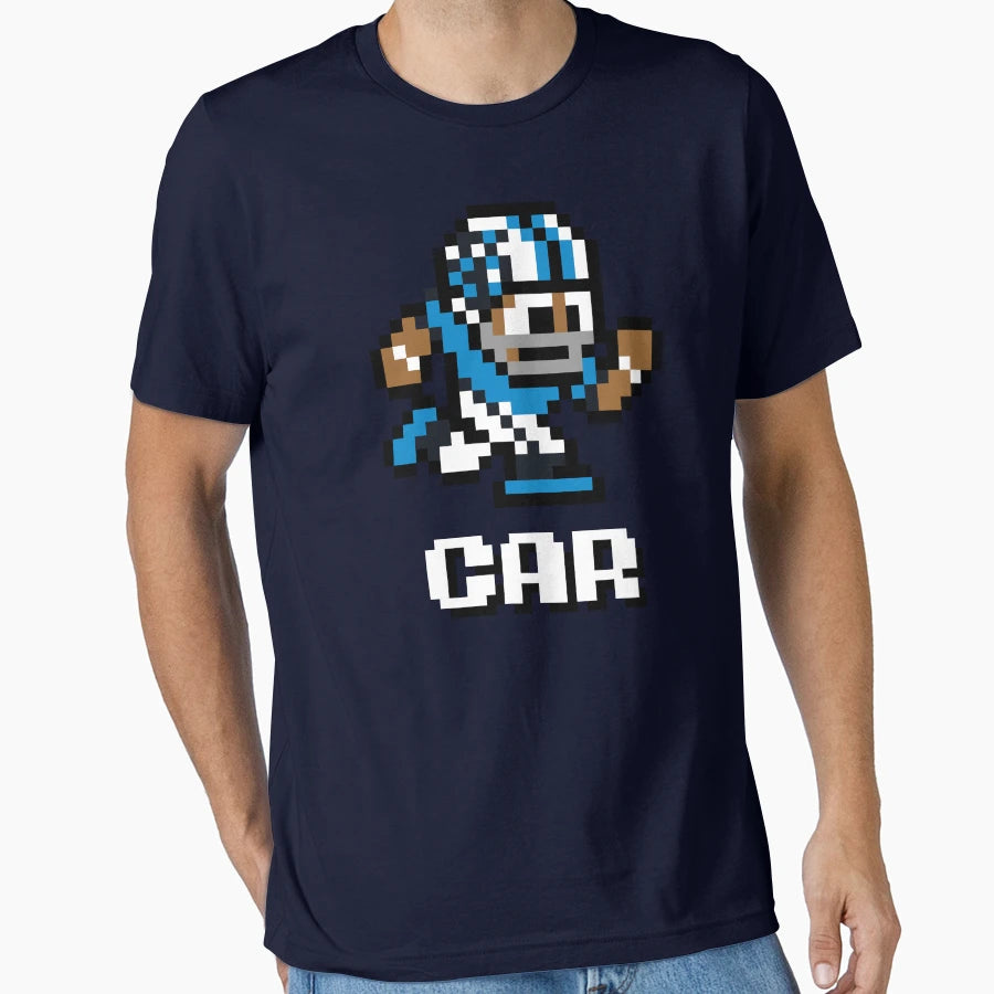 Carolina Panthers Tecmo Super Bowl T-Shirt - Fun Novelty Design for Adults - T-Shirt, Sweatshirt, Hoodie