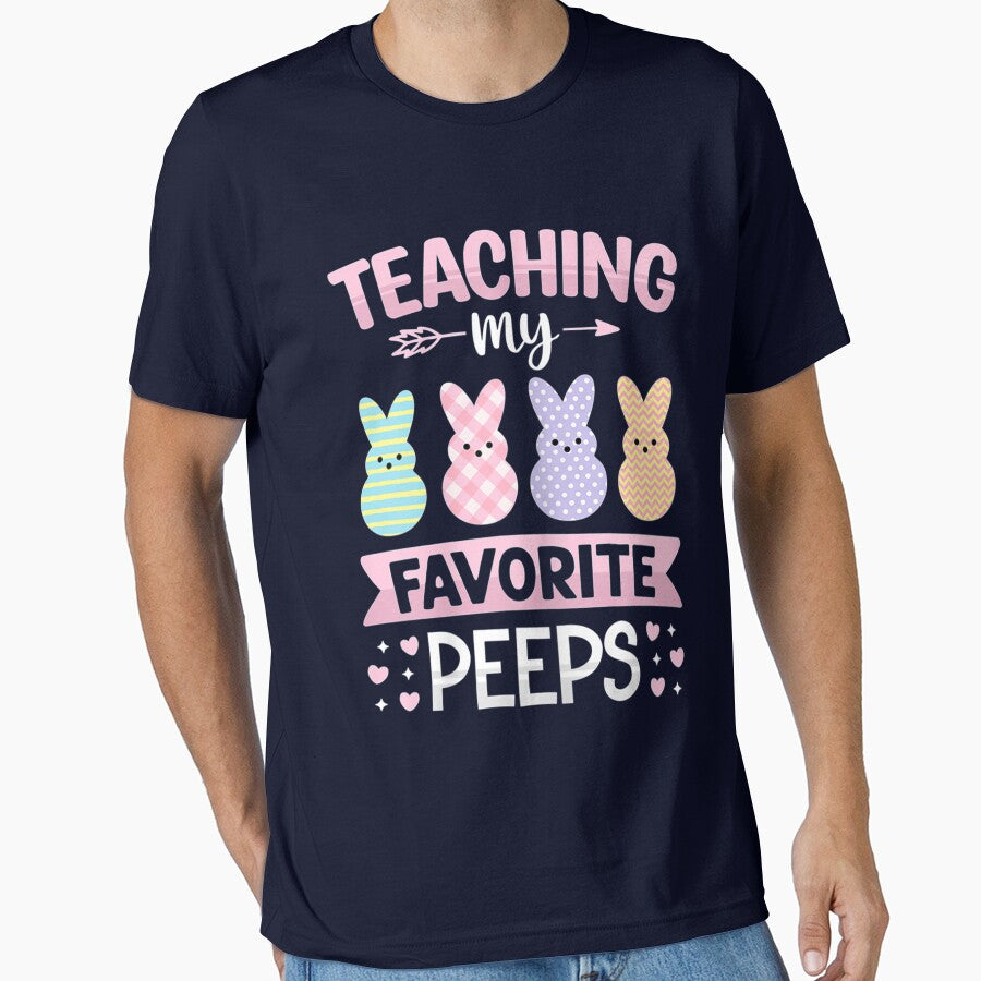 Teaching My Favorite Peeps Easter Teacher Classroom - Adult & Kids T-Shirts, Sweatshirts & Hoodies apparel design preview 1