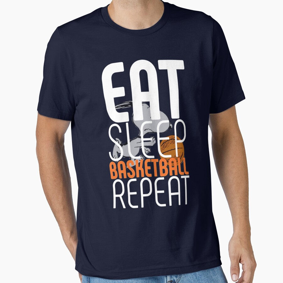Eat Sleep Basketball Repeat by diva-design - Adult & Kids T-Shirts, Sweatshirts & Hoodies apparel design preview 1