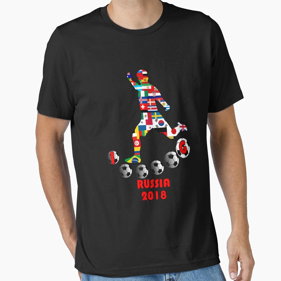 Russia 2018 Soccer Team WorldwideT- Novelty Gift by - Adult & Kids T-Shirts, Sweatshirts & Hoodies apparel design preview 1