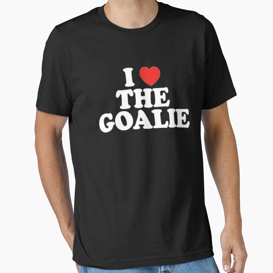 I Love The Goalie Heart Soccer Hockey Sport by - Adult & Kids T-Shirts, Sweatshirts & Hoodies apparel design preview 1