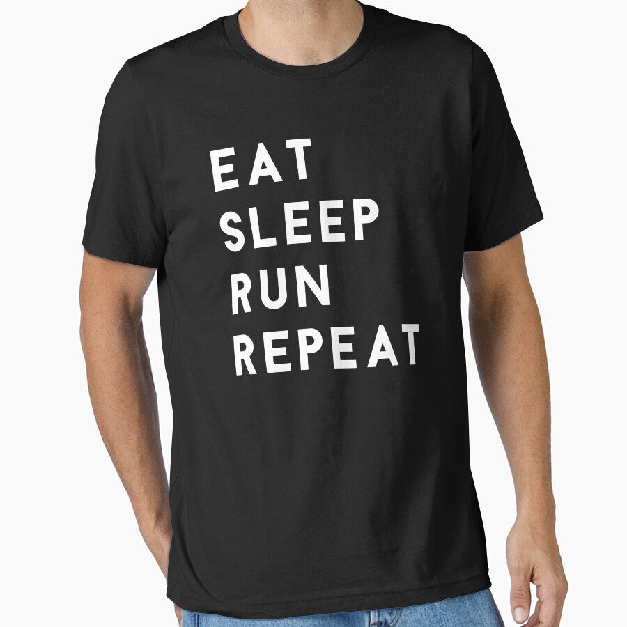 Eat Sleep Run Repeat by hellafandom - Adult & Kids T-Shirts, Sweatshirts & Hoodies apparel design preview 1