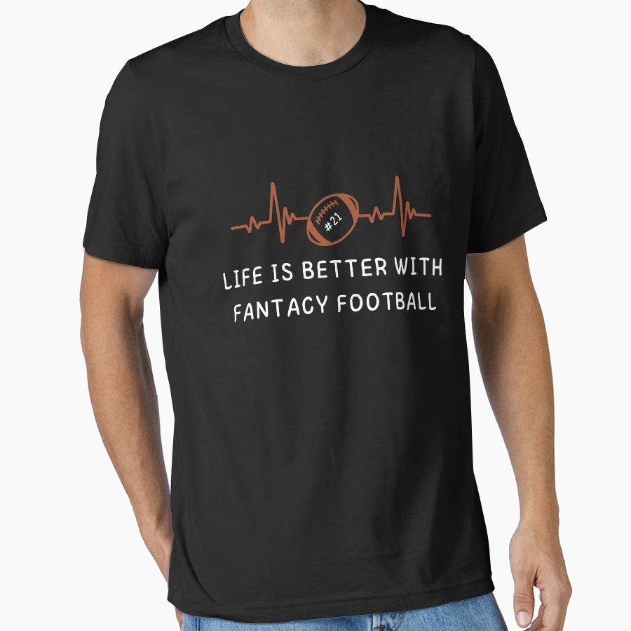 Life Is Better Fantasy Football Nurse T-Shirt - Custom Art Print Unisex - T-Shirt, Sweatshirt, Hoodie
