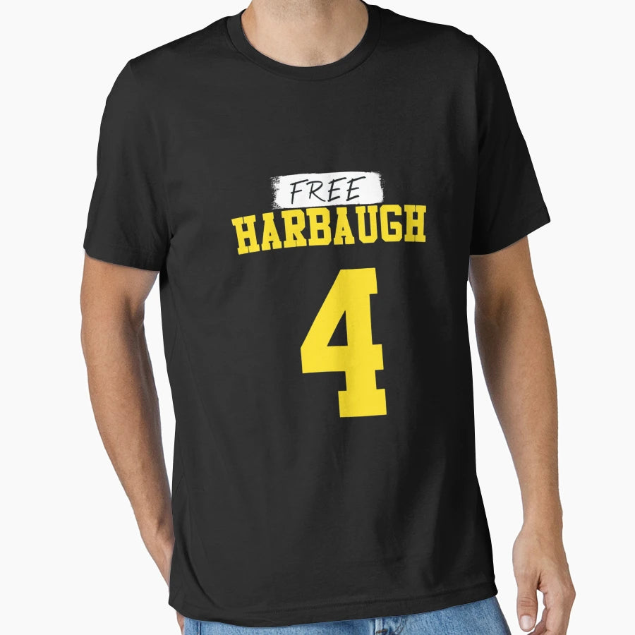 Free Harbaugh T-Shirt - Aesthetic Graphic Unisex - T-Shirt, Sweatshirt, Hoodie