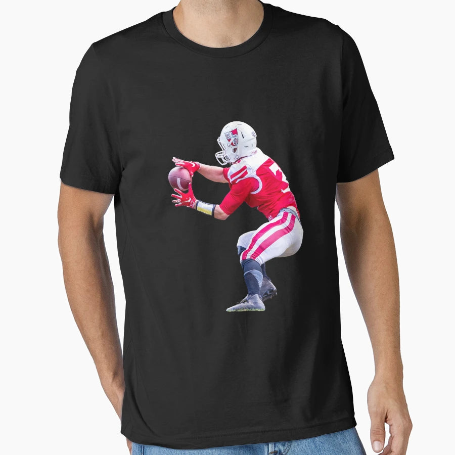 Nfl Player Catching Football T-Shirt - Unique Graphic for Adults - T-Shirt, Sweatshirt, Hoodie