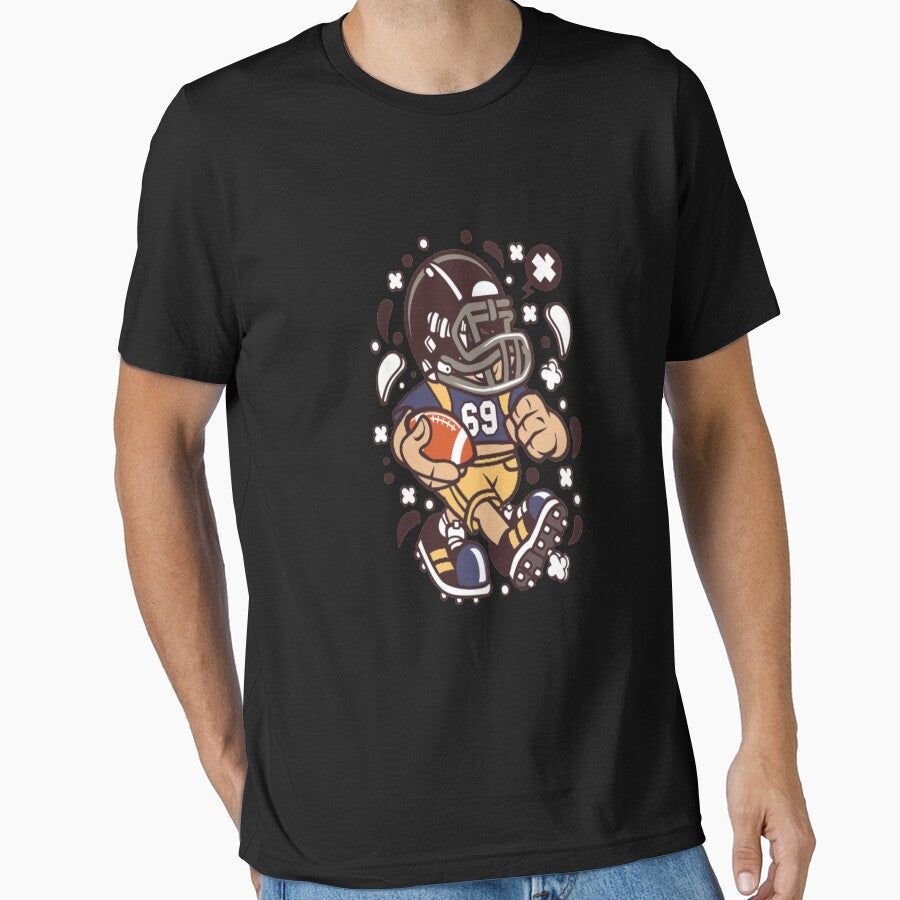Cute football kid by sager4ever - Adult & Kids T-Shirts, Sweatshirts & Hoodies apparel design preview 1