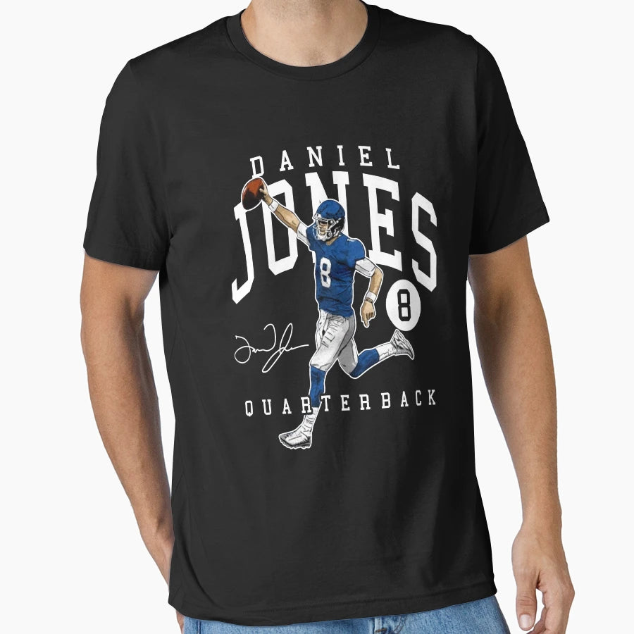 Quaterback Daniel Jones Gift Fans And T-Shirt - Minimalist Print Unisex - T-Shirt, Sweatshirt, Hoodie