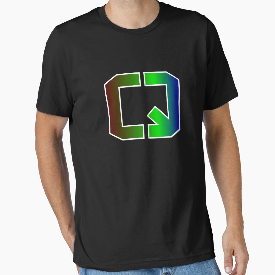 Large Letter Q Elegant Colored T-Shirt - Fun Novelty Design Men Women - T-Shirt, Sweatshirt, Hoodie
