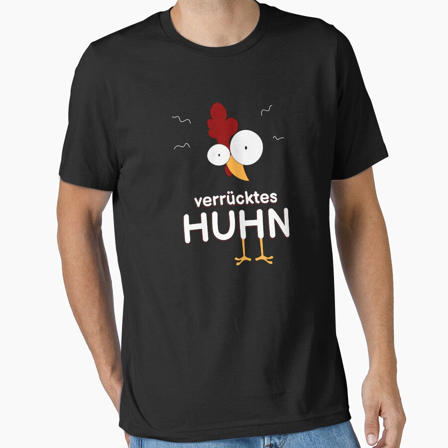 Crazy Chicken by Born-to-Rock - Adult & Kids T-Shirts, Sweatshirts & Hoodies apparel design preview 1