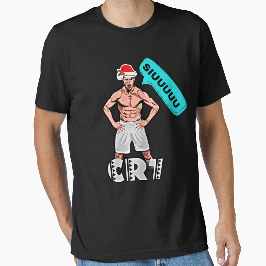 Siuuu Cristiano Ronaldo T-Shirt - Casual Everyday Wear Men Women - T-Shirt, Sweatshirt, Hoodie