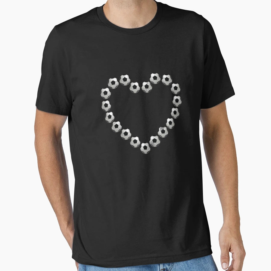 I Love Soccer Heart Futbol Kick Ball T-Shirt - Unique Graphic Men Women - T-Shirt, Sweatshirt, Hoodie