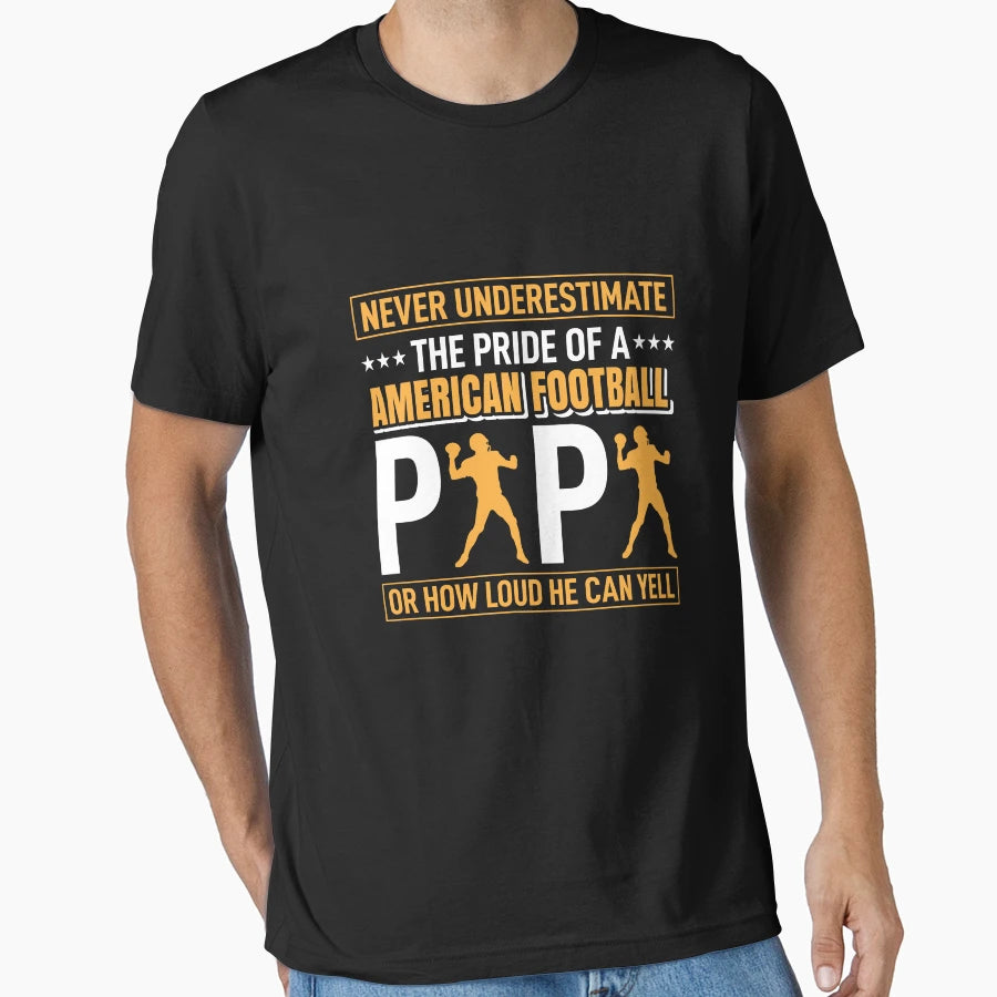 Never Underestimate Pride American T-Shirt - Custom Art Print Unisex - T-Shirt, Sweatshirt, Hoodie