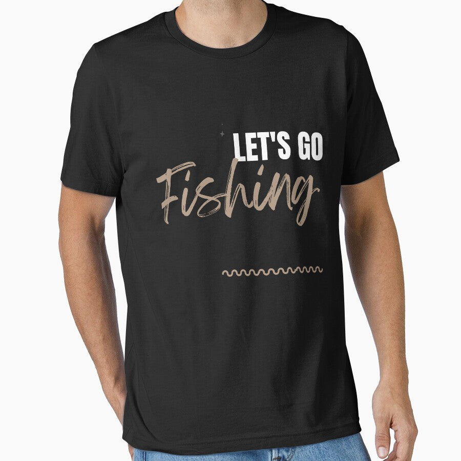 Let's go Fishing fish, fisherman, hook, ocean, - Adult & Kids T-Shirts, Sweatshirts & Hoodies apparel design preview 1