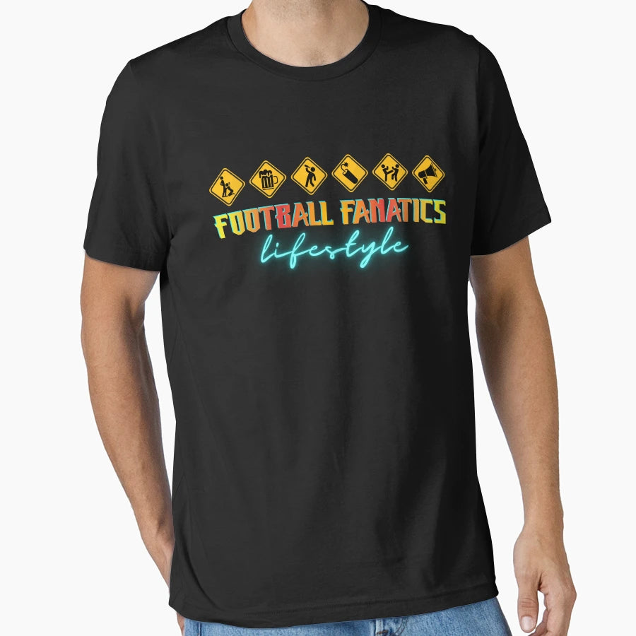 Football Fanatics Lifestyle Football T-Shirt - Minimalist Print Unisex - T-Shirt, Sweatshirt, Hoodie