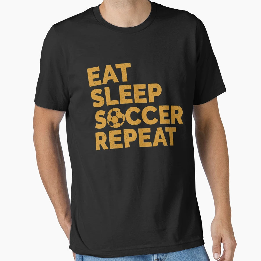 Eat Sleep Soccer Soccer Player T-Shirt - Casual Everyday Wear for Adults - T-Shirt, Sweatshirt, Hoodie