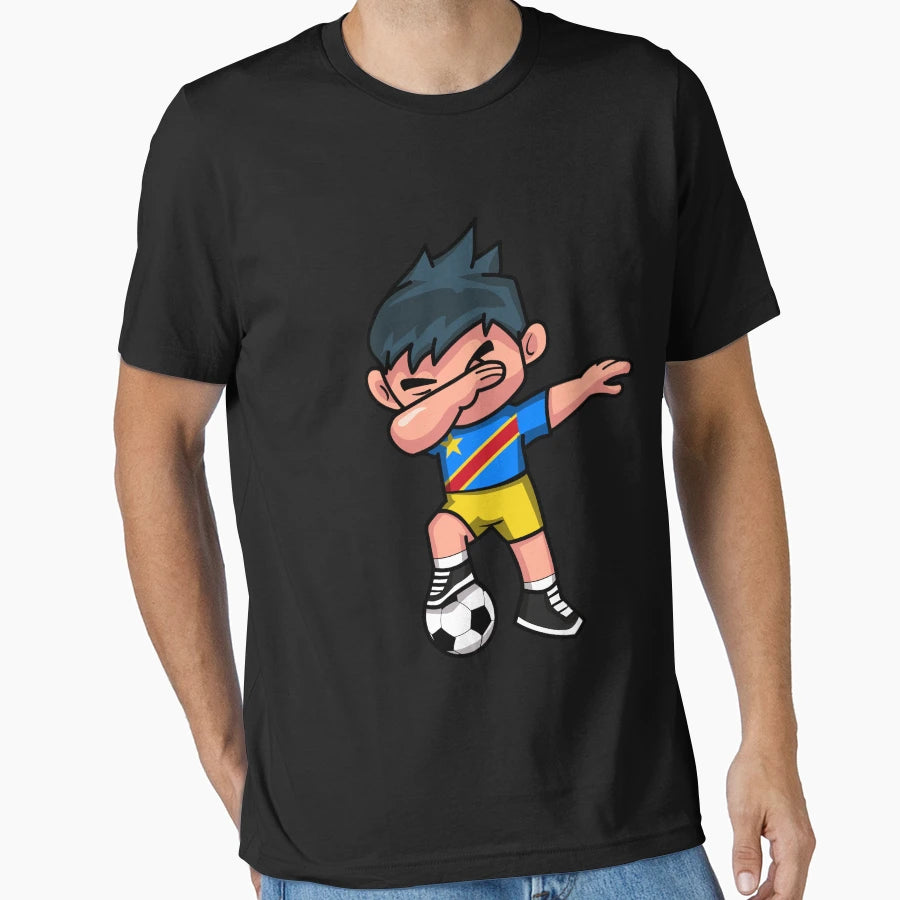 Soccer Dabbing Congo T-Shirt - Unique Graphic for Adults - T-Shirt, Sweatshirt, Hoodie