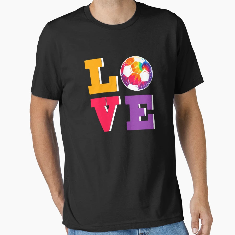 Soccer Love Tye Die T-Shirt - Minimalist Print Unisex - T-Shirt, Sweatshirt, Hoodie
