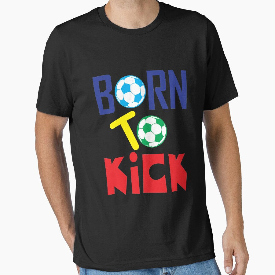 Football Born to kick by tarek25 - Adult & Kids T-Shirts, Sweatshirts & Hoodies apparel design preview 1