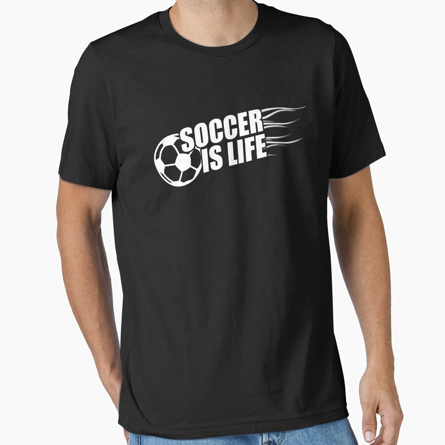 Soccer Is Life by dtino - Adult & Kids T-Shirts, Sweatshirts & Hoodies apparel design preview 1