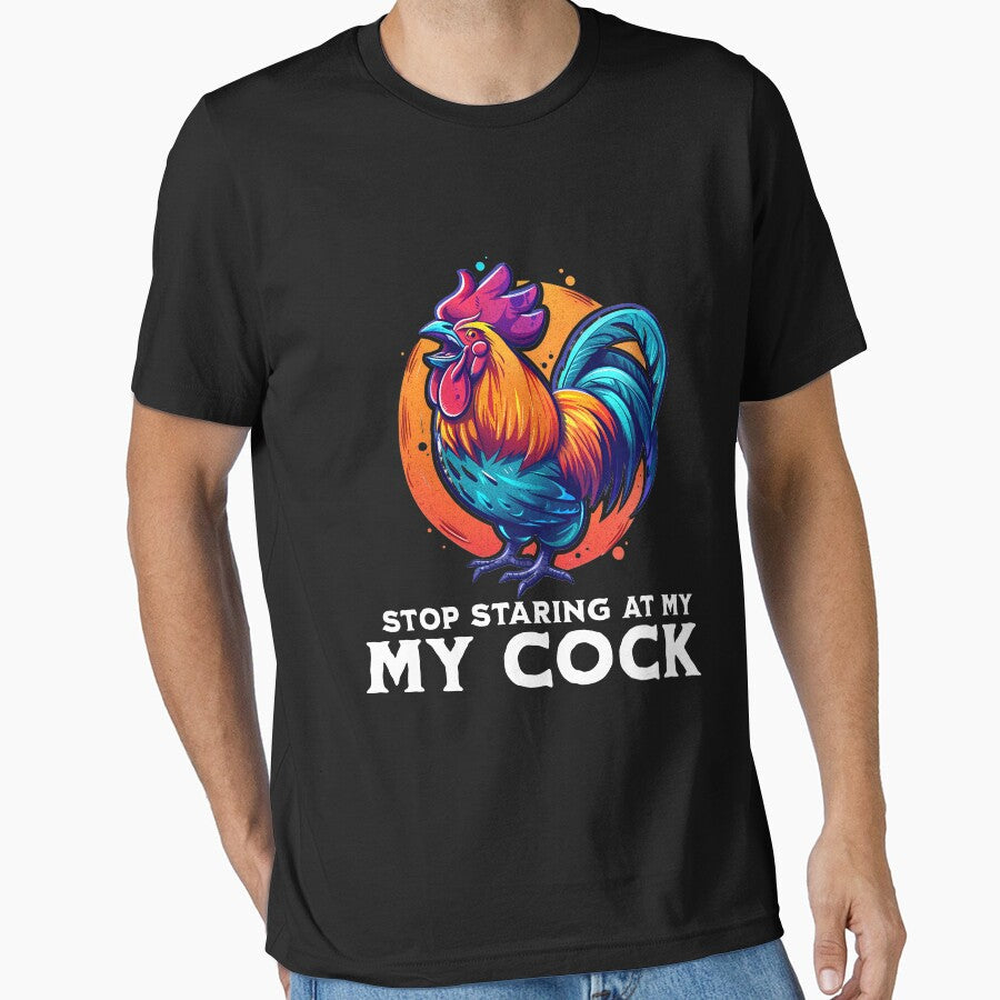 Stop Staring At My Cock by PeelZinc - Adult & Kids T-Shirts, Sweatshirts & Hoodies apparel design preview 1