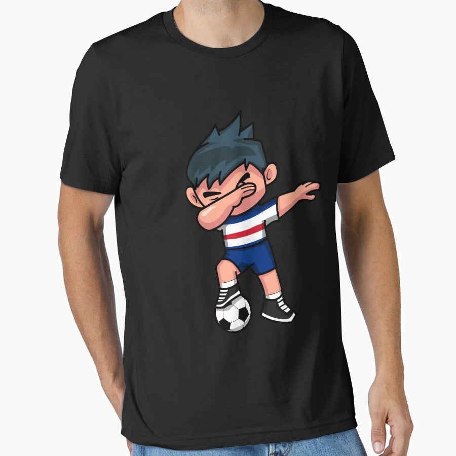 Soccer Dabbing Costa Rica T-Shirt - Graphic Print Unisex - T-Shirt, Sweatshirt, Hoodie
