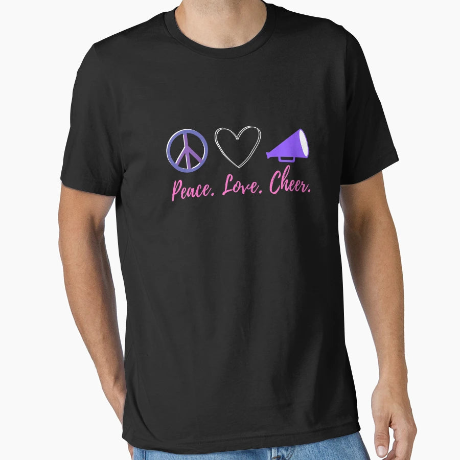 Peace Love Cheer Gifts T-Shirt - Casual Everyday Wear Men Women - T-Shirt, Sweatshirt, Hoodie