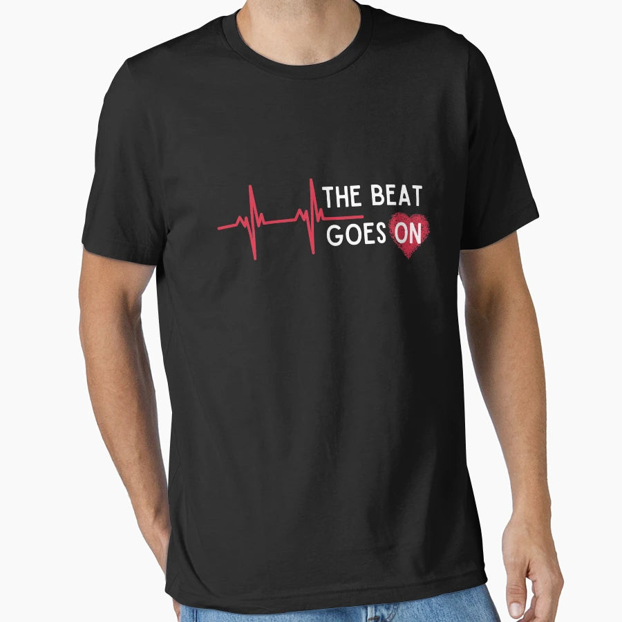 Heart Attack Surgery Beat Goes Survivor T-Shirt - Trendy Graphic Unisex - T-Shirt, Sweatshirt, Hoodie