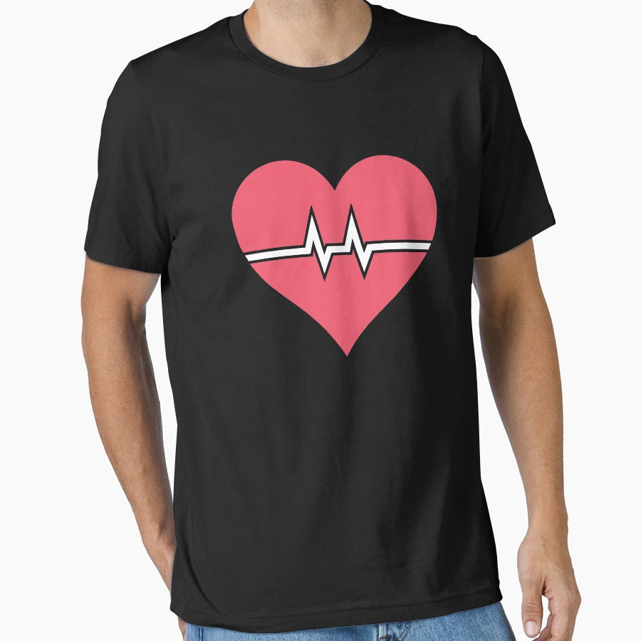 Heartbeat Nurse T-Shirt - Aesthetic Graphic Unisex - T-Shirt, Sweatshirt, Hoodie