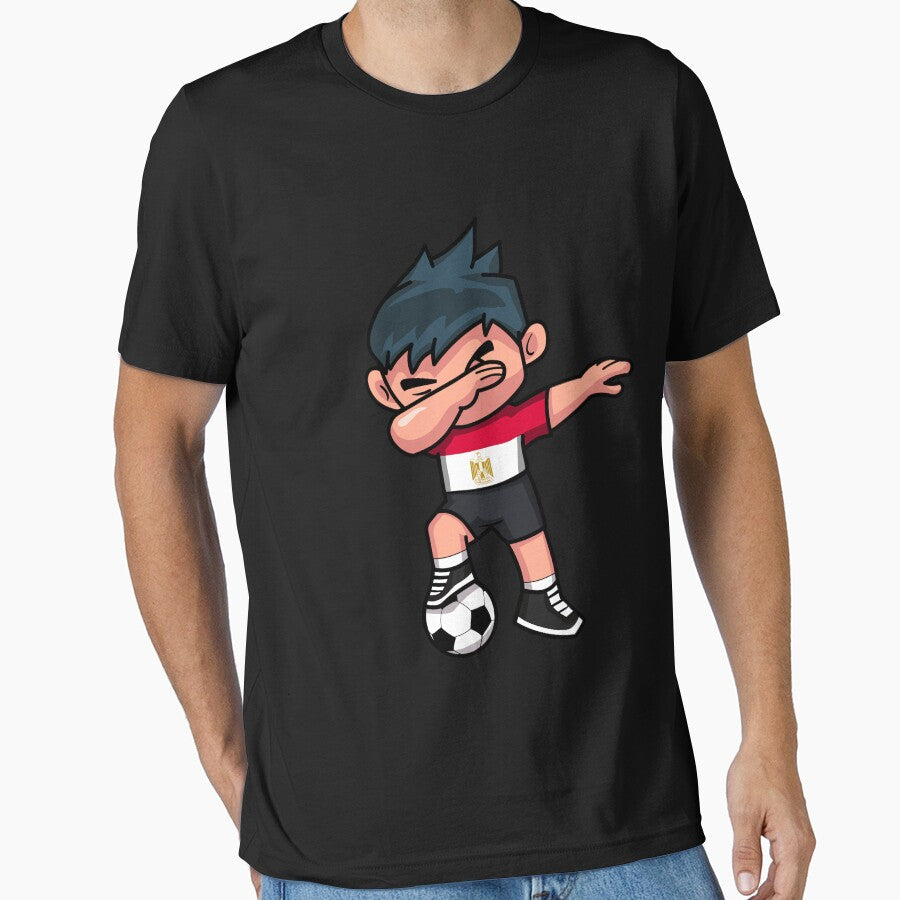 Soccer Boy Dabbing Egypt by melsens - Adult & Kids T-Shirts, Sweatshirts & Hoodies apparel design preview 1