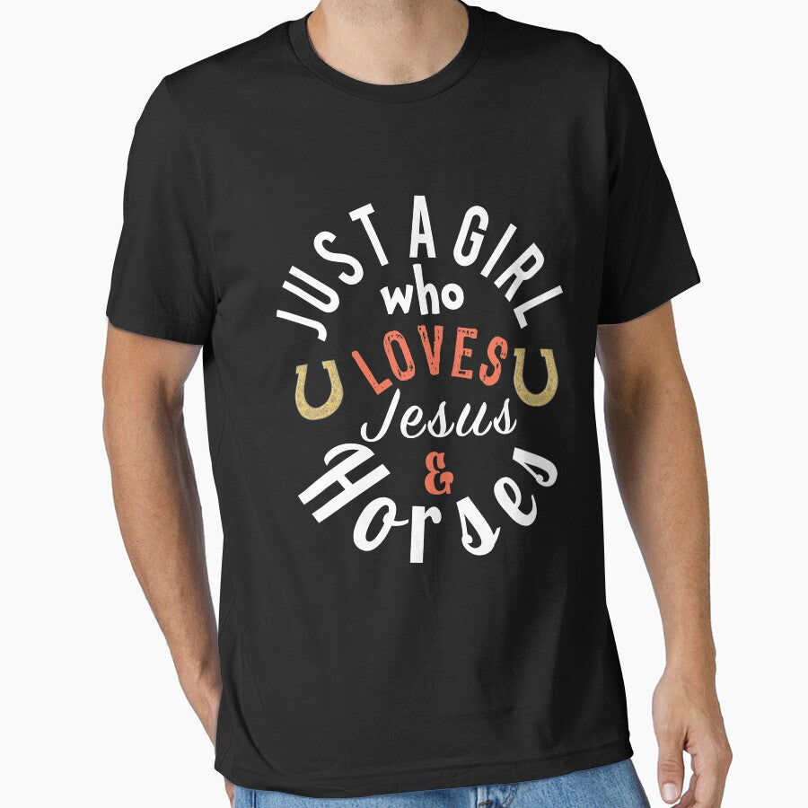 Jesus and horses DArk by LGamble12345 - Adult & Kids T-Shirts, Sweatshirts & Hoodies apparel design preview 1