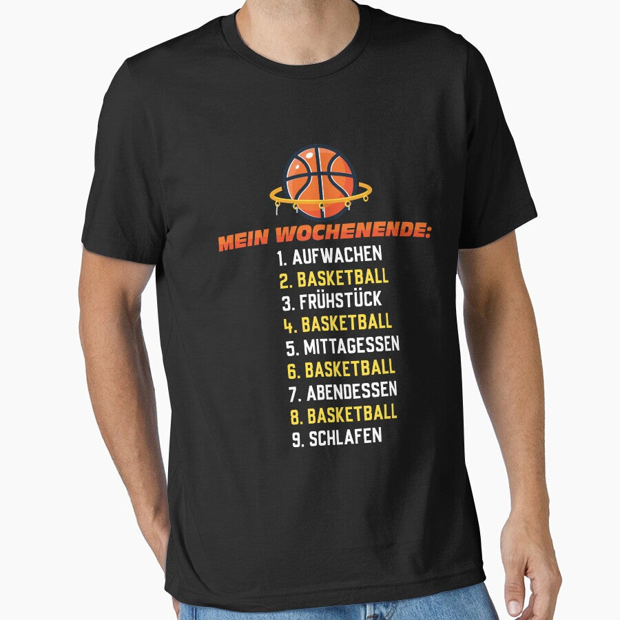 My weekend: basketball by EichStore - Adult & Kids T-Shirts, Sweatshirts & Hoodies apparel design preview 1