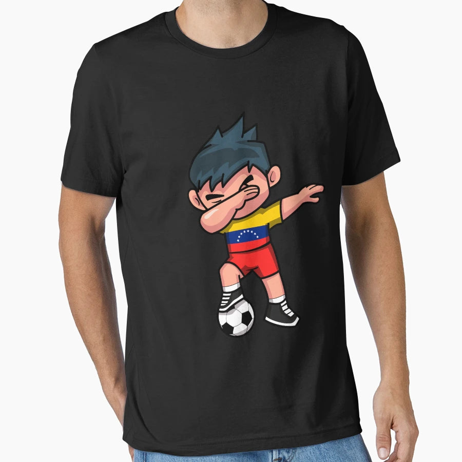 Soccer Dabbing Venezuela T-Shirt - Graphic Print for Adults - T-Shirt, Sweatshirt, Hoodie
