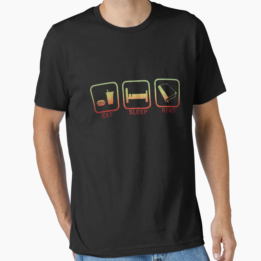 Eat Sleep Read T-Shirt - Streetwear Style for Adults - T-Shirt, Sweatshirt, Hoodie