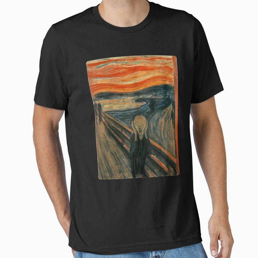 The Scream by Edvard Munch dzdn - Adult & Kids T-Shirts, Sweatshirts & Hoodies apparel design preview 1