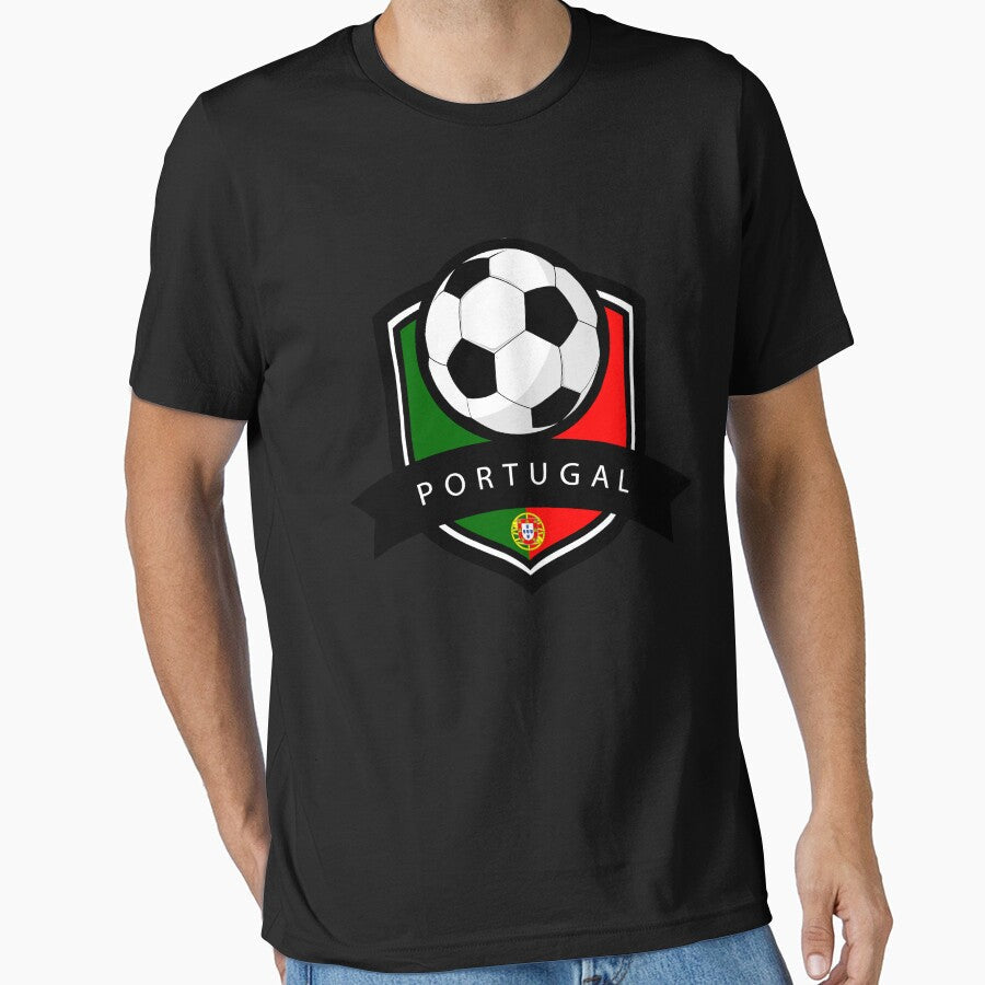 Soccer flag Portugal by melsens - Adult & Kids T-Shirts, Sweatshirts & Hoodies apparel design preview 1