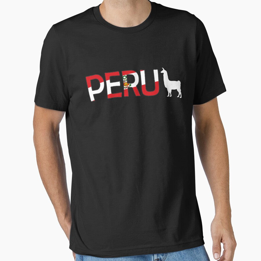 Peru LlamaT- Peruvian Llama Soccer by HallelujahTees - Adult & Kids T-Shirts, Sweatshirts & Hoodies apparel design preview 1