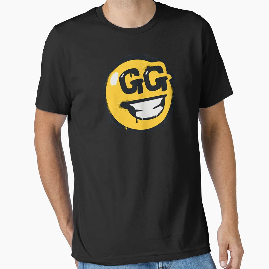 Gg Smiley Face Graffiti T-Shirt - Graphic Print Unisex - T-Shirt, Sweatshirt, Hoodie