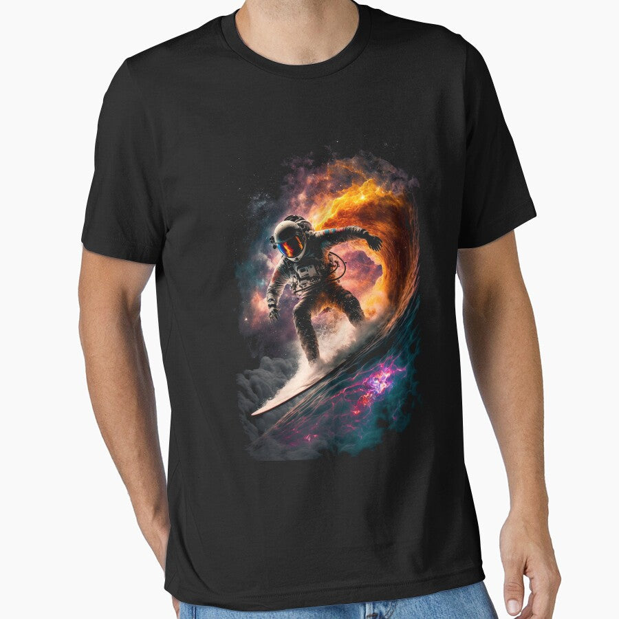 Surfing Astronaut by Le-Freak - Adult & Kids T-Shirts, Sweatshirts & Hoodies apparel design preview 1