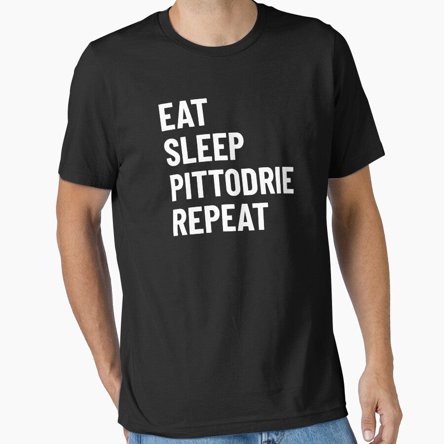 Eat. Sleep. Pittodrie. Repeat. by AberDons - Adult & Kids T-Shirts, Sweatshirts & Hoodies apparel design preview 1