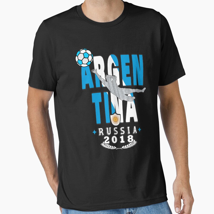 Argentina world cup soccer Russia in 2018 by Tetete - Adult & Kids T-Shirts, Sweatshirts & Hoodies apparel design preview 1