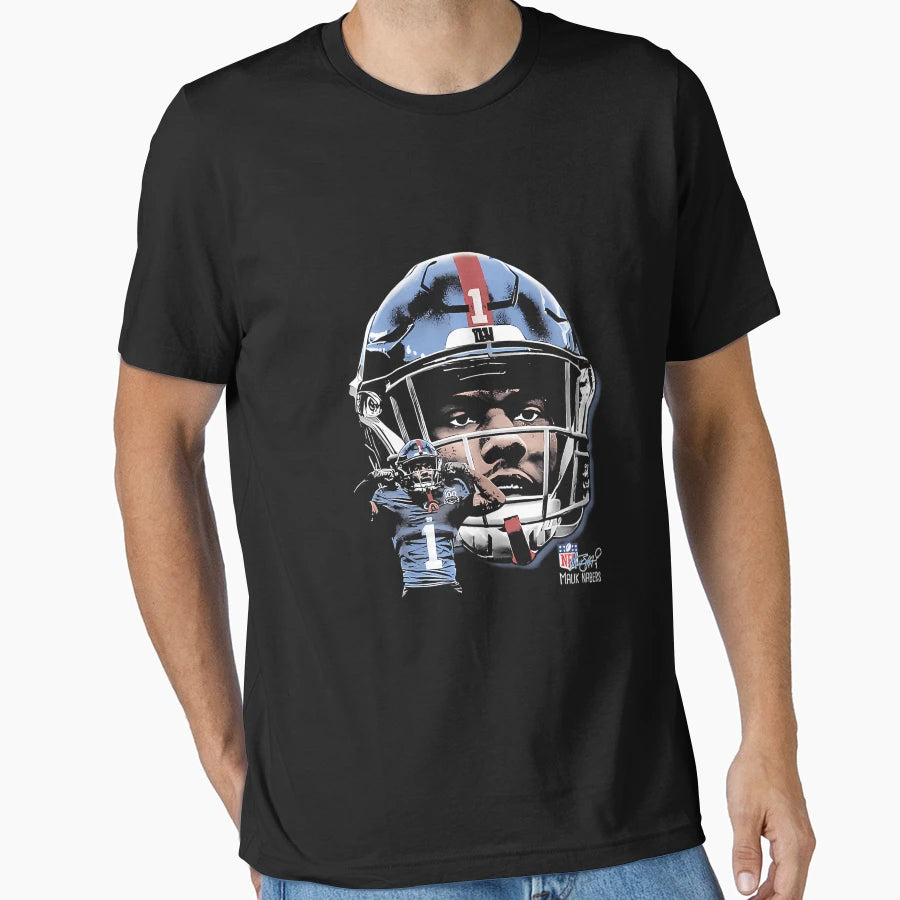 Malik Nabers New York G Helmet T-Shirt - Streetwear Style Men Women - T-Shirt, Sweatshirt, Hoodie