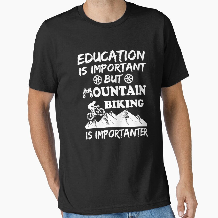 Mountain Biking Funny Quote Bikes Essential Bike by - Adult & Kids T-Shirts, Sweatshirts & Hoodies apparel design preview 1