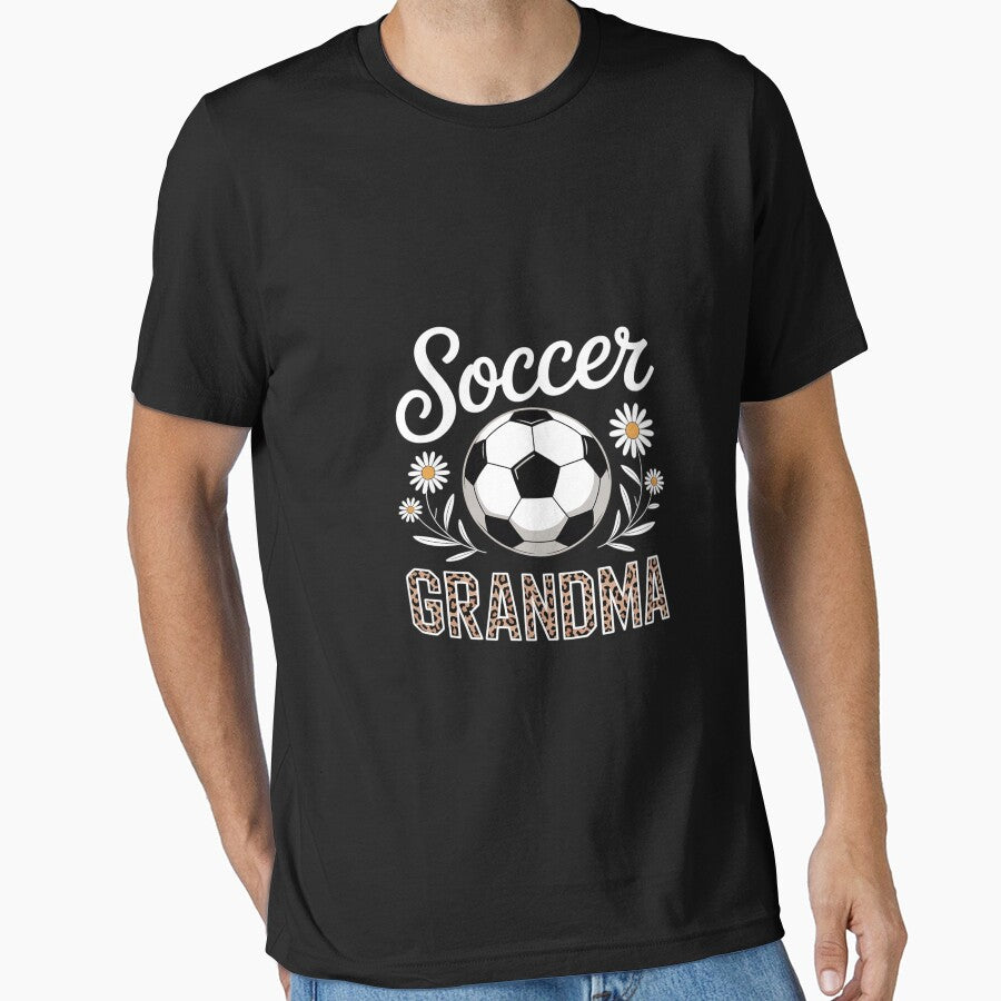 Soccer Grandma Leopard Pattern Player by dainegilbert - Adult & Kids T-Shirts, Sweatshirts & Hoodies apparel design preview 1