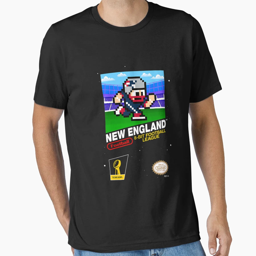 New England Patriots 8 Bit Videogames T-Shirt - Minimalist Print Unisex - T-Shirt, Sweatshirt, Hoodie