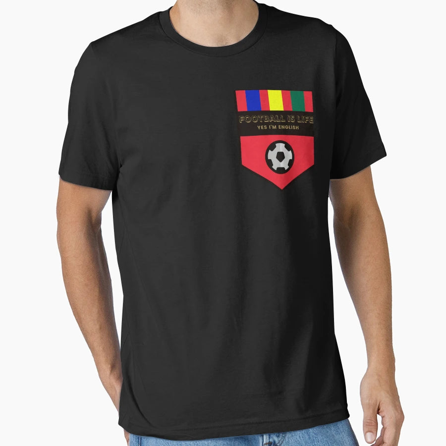 Football Is Life And Yes Im English T-Shirt - Graphic Print for Adults - T-Shirt, Sweatshirt, Hoodie
